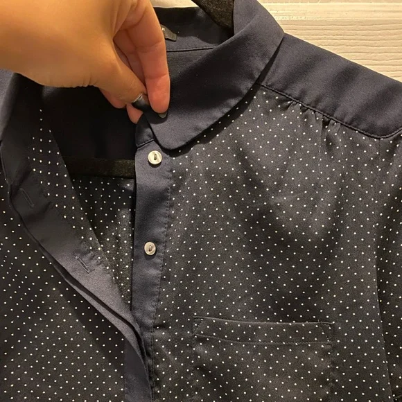 Ann Taylor Navy polka dot - Picture 5 of 6